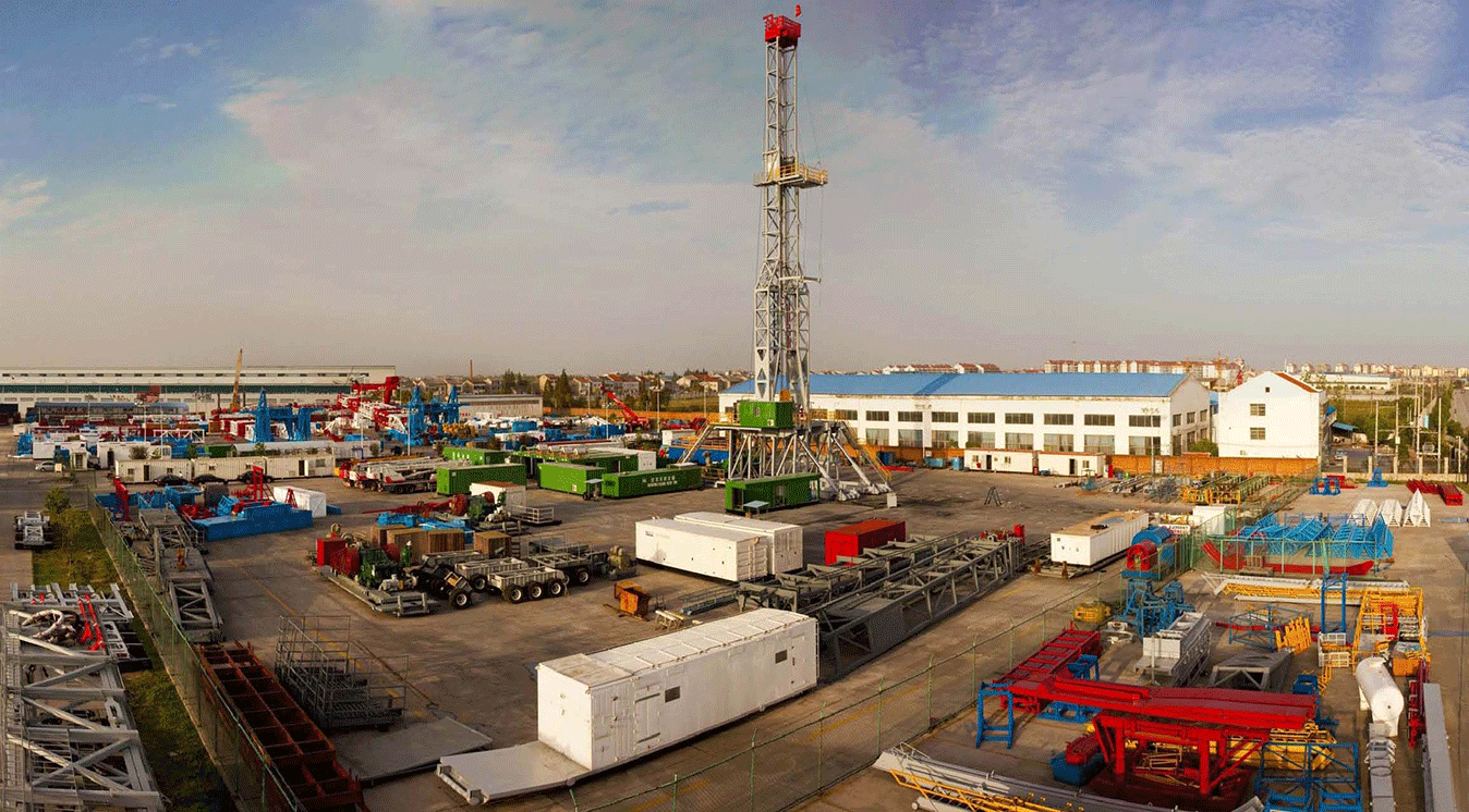 Lokasi pemasangan dan pengoperasian rig pengeboran