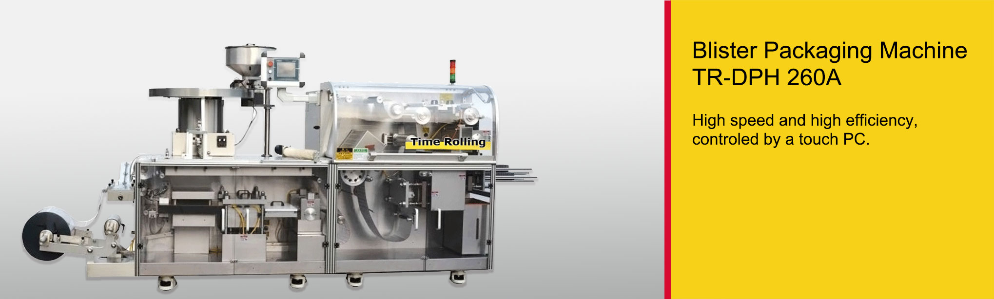 Mesin pengemas blister TR-DPH 260A — Peralatan Time Rolling
