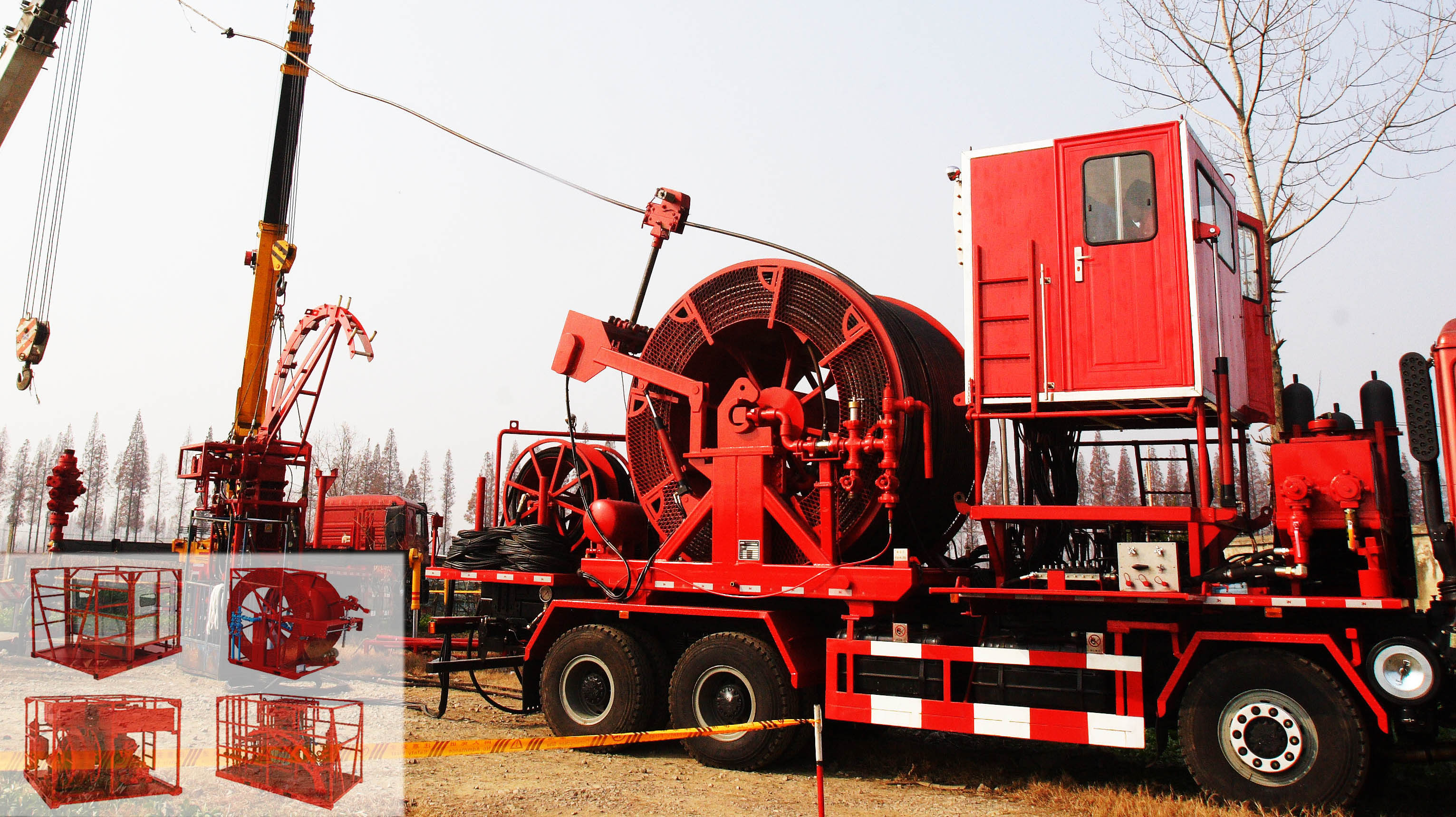 Peralatan coiled tubing dan komponen sistem Time Rolling
